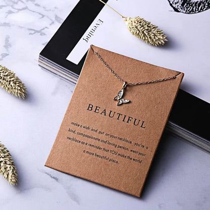 Gold Plated butterfly Necklace